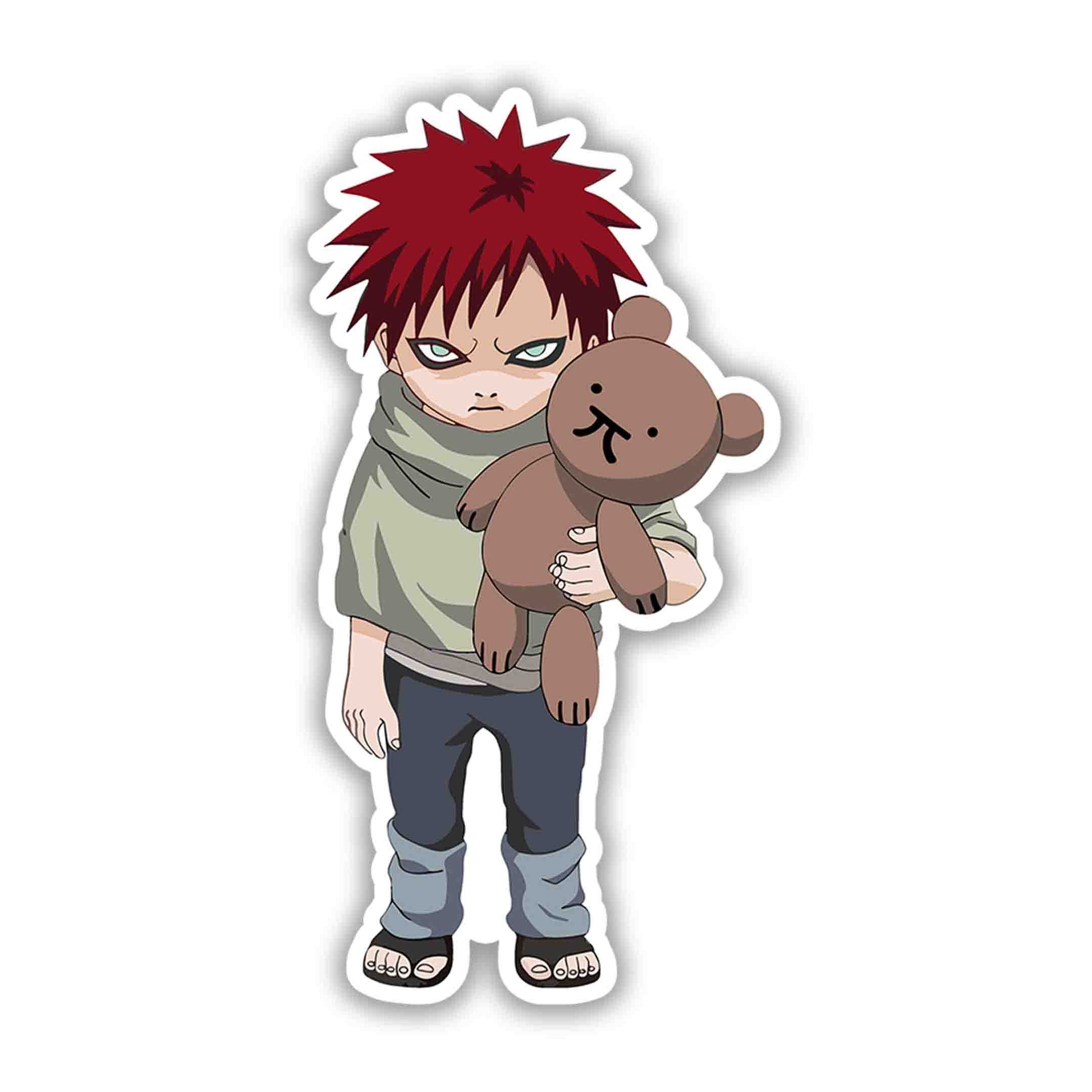 kid gaara with teddy bear